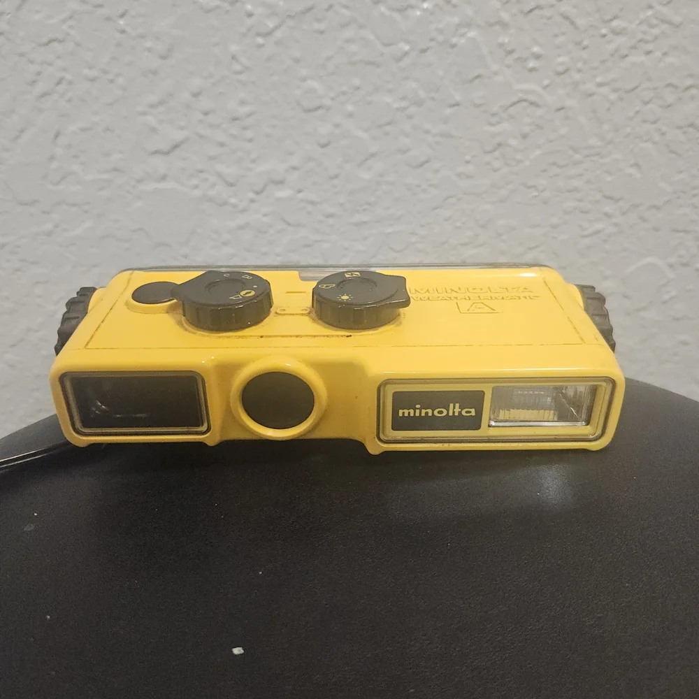 Minolta Yellow Vintage Weatherproof Camera
